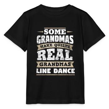 Oma Line Dance - Stanley/Stella Kinder T-Shirt MINI CREATOR  - Schwarz - Vorne - Mikhail (115cm)