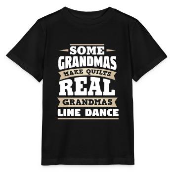 Line Dance Großmutter - Stanley/Stella Kinder T-Shirt MINI CREATOR  - Schwarz - Vorne - Mikhail (115cm)