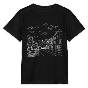 Straßen Szene Künstlerisch - Stanley/Stella Kinder T-Shirt MINI CREATOR  - Schwarz - Vorne - Mikhail (115cm)