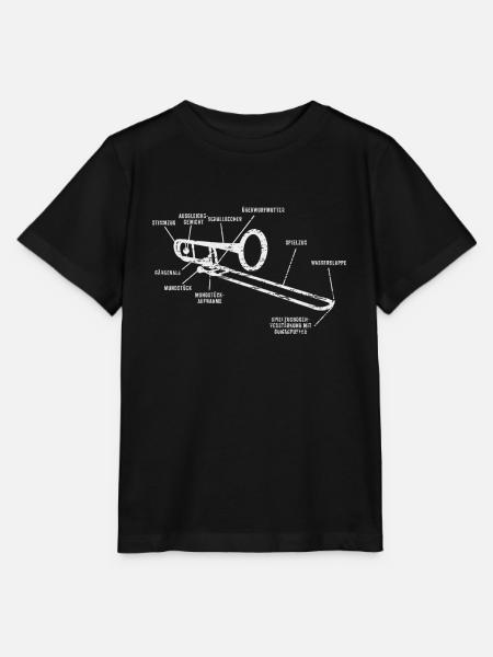 Posaune Blasinstrument - Stanley/Stella Kinder T-Shirt MINI CREATOR  - Schwarz