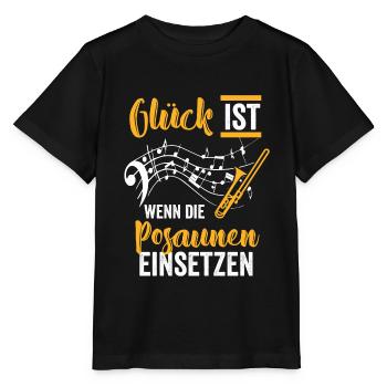 Posaune Musikverein - Stanley/Stella Kinder T-Shirt MINI CREATOR  - Schwarz - Vorne - Mikhail (115cm)
