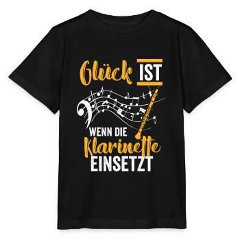 Klarinette Komponist - Stanley/Stella Kinder T-Shirt MINI CREATOR  - Schwarz - Vorne - Mikhail (115cm)