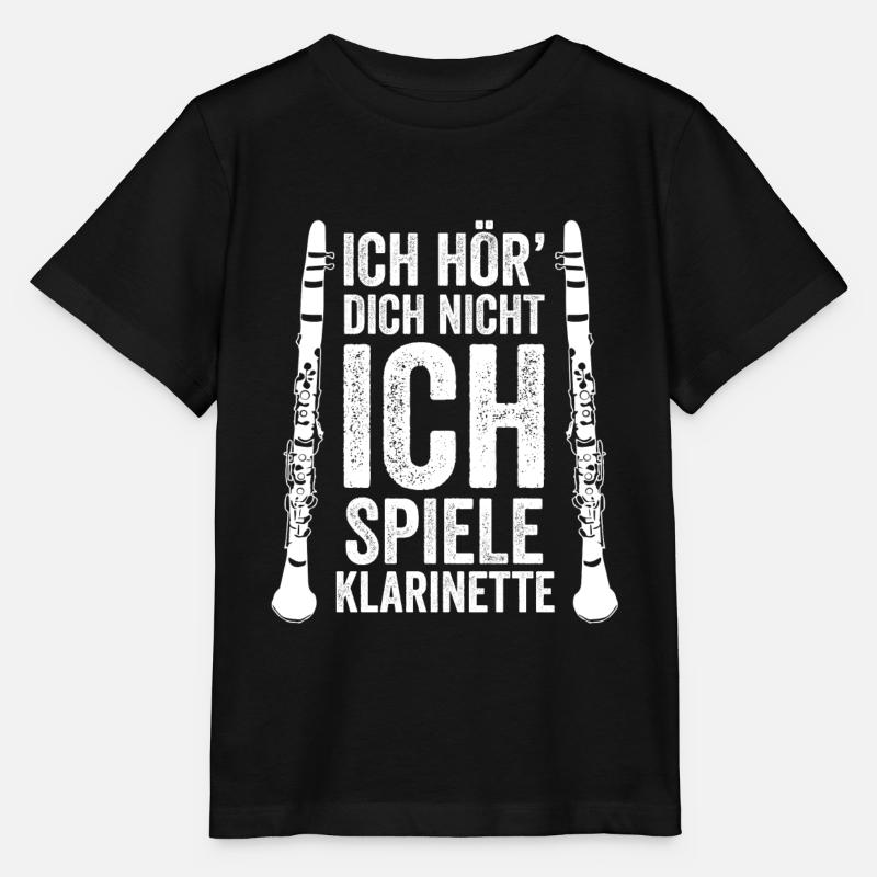 Klarinette - Stanley/Stella Kinder T-Shirt MINI CREATOR  - Schwarz