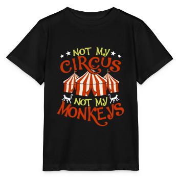 Zirkus - Stanley/Stella Kinder T-Shirt MINI CREATOR  - Schwarz - Vorne - Mikhail (115cm)
