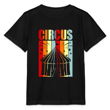 Zirkus - Stanley/Stella Kinder T-Shirt MINI CREATOR  - Schwarz - Vorne - Mikhail (115cm)