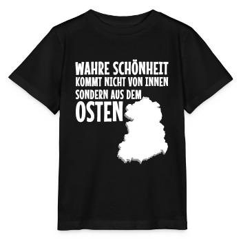 DDR Ossi Osten - Stanley/Stella Kinder T-Shirt MINI CREATOR  - Schwarz - Vorne - Mikhail (115cm)