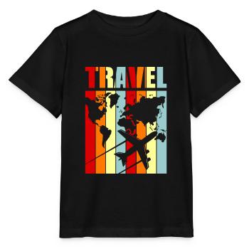 Reise - Stanley/Stella Kinder T-Shirt MINI CREATOR  - Schwarz - Vorne - Mikhail (115cm)
