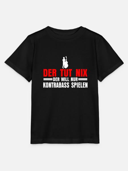 Kontrabass Streichinstrument - Stanley/Stella Kinder T-Shirt MINI CREATOR  - Schwarz