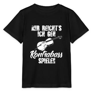 Kontrabass - Stanley/Stella Kinder T-Shirt MINI CREATOR  - Schwarz - Vorne - Mikhail (115cm)
