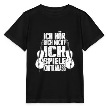Kontrabass - Stanley/Stella Kinder T-Shirt MINI CREATOR  - Schwarz - Vorne - Mikhail (115cm)