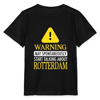 WARNING ! : Rotterdam - T-shirt bio MINI CREATOR Stanley/Stella Enfant - noir - Devant - Mikhail (115cm)