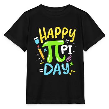 maths Pi Day - T-shirt bio MINI CREATOR Stanley/Stella Enfant - noir - Devant - Mikhail (115cm)
