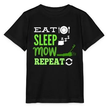 Rasenmähen Rasenmäher - Stanley/Stella Kinder T-Shirt MINI CREATOR  - Schwarz - Vorne - Mikhail (115cm)