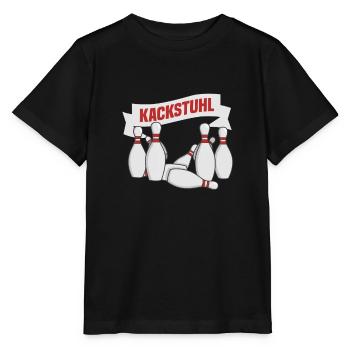 Sportkegler Kegeln Kackstuhl Kegelclub Kegel - Stanley/Stella Kinder T-Shirt MINI CREATOR  - Schwarz - Vorne - Mikhail (115cm)