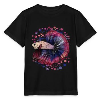 Poissons Poissons Poissons - T-shirt bio MINI CREATOR Stanley/Stella Enfant - noir - Devant - Mikhail (115cm)
