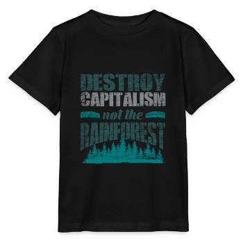 Protection de l'environnement de la forêt tropicale - T-shirt bio MINI CREATOR Stanley/Stella Enfant - noir - Devant - Mikhail (115cm)