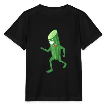 concombre - T-shirt bio MINI CREATOR Stanley/Stella Enfant - noir - Devant - Mikhail (115cm)