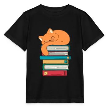 Livre Minou - T-shirt bio MINI CREATOR Stanley/Stella Enfant - noir - Devant - Mikhail (115cm)