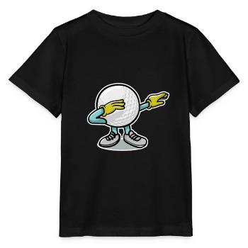 Tamponner une balle de golf - T-shirt bio MINI CREATOR Stanley/Stella Enfant - noir - Devant - Mikhail (115cm)