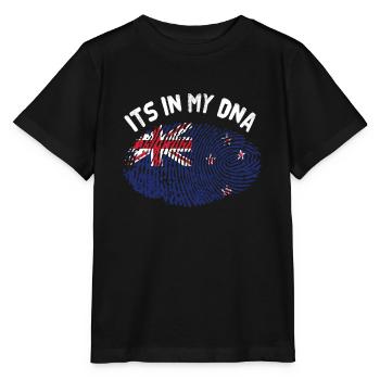Neuseeland - Stanley/Stella Kinder T-Shirt MINI CREATOR  - Schwarz - Vorne - Mikhail (115cm)