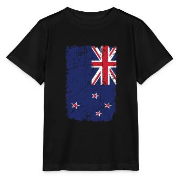 Neuseeland - Stanley/Stella Kinder T-Shirt MINI CREATOR  - Schwarz - Vorne - Mikhail (115cm)