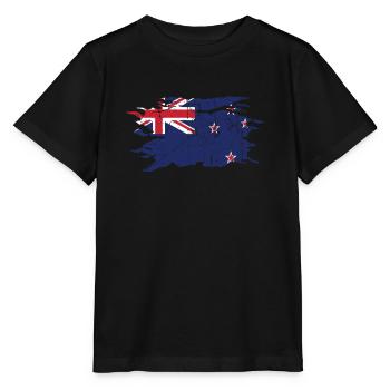 nouvelle-Zélande - T-shirt bio MINI CREATOR Stanley/Stella Enfant - noir - Devant - Mikhail (115cm)