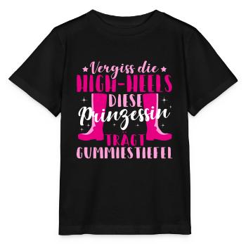 High Heels Gummistiefel Lustig Spruch Geschenk - Stanley/Stella Kinder T-Shirt MINI CREATOR  - Schwarz - Vorne - Mikhail (115cm)