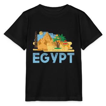 Egypte - T-shirt bio MINI CREATOR Stanley/Stella Enfant - noir - Devant - Mikhail (115cm)
