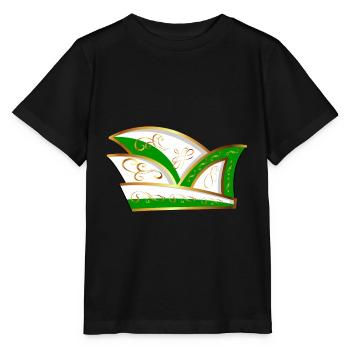 COMMITTEEN HAT GREEN WHITE CARNIVAL fool's cap - Stanley/Stella MINI CREATOR Kids’ T-Shirt - black - Front - Mikhail (115cm)