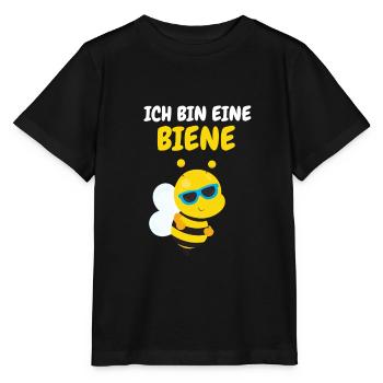 Biene - Stanley/Stella Kinder T-Shirt MINI CREATOR  - Schwarz - Vorne - Mikhail (115cm)