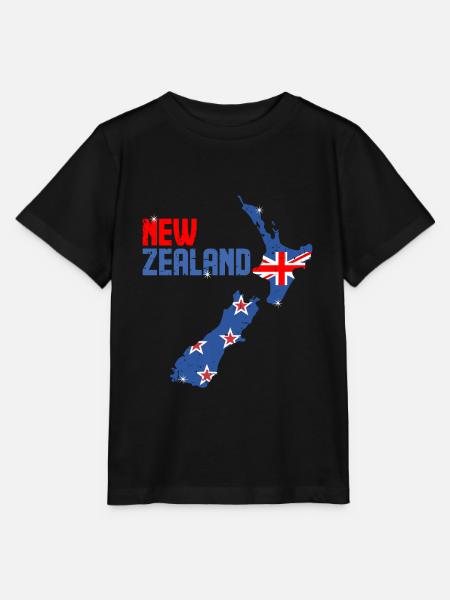 Neuseeland - Stanley/Stella Kinder T-Shirt MINI CREATOR - Schwarz