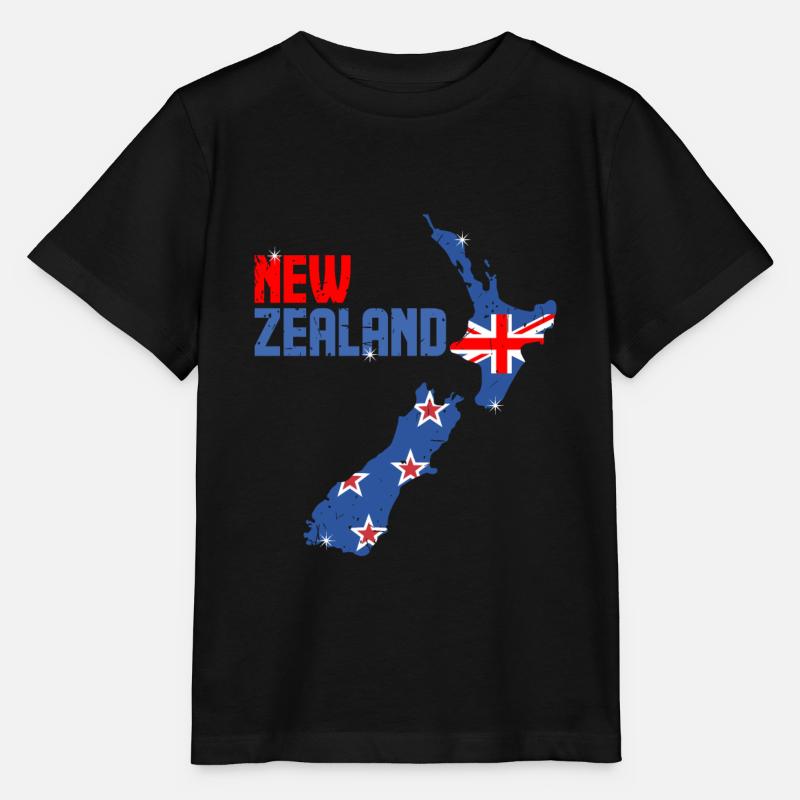 nouvelle-Zélande - T-shirt bio MINI CREATOR Stanley/Stella Enfant - noir