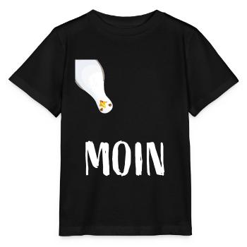 Moin Côte nord de l'Allemagne Mouette de Hambourg Mer Baltique Mer du Nord - T-shirt bio MINI CREATOR Stanley/Stella Enfant - noir - Devant - Mikhail (115cm)