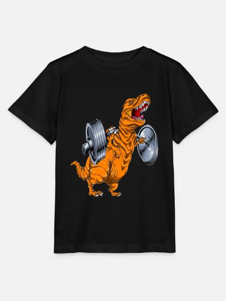 Tyrannosaurus Squat - Stanley/Stella Kinder T-Shirt MINI CREATOR  - Schwarz