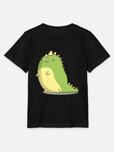 Kawaii Dino Dinosaurierer - Stanley/Stella Kinder T-Shirt MINI CREATOR  - Schwarz