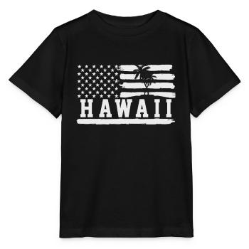 Hawaii - Stanley/Stella Kinder T-Shirt MINI CREATOR  - Schwarz - Vorne - Mikhail (115cm)