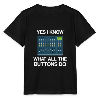 ingénieur du son ingénieur du son ingénieur du son tontech - T-shirt bio MINI CREATOR Stanley/Stella Enfant - noir - Devant - Mikhail (115cm)