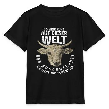 Kuh Schönsten - Stanley/Stella Kinder T-Shirt MINI CREATOR  - Schwarz - Vorne - Mikhail (115cm)