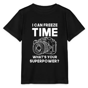 Photographie photographe photographe - T-shirt bio MINI CREATOR Stanley/Stella Enfant - noir - Devant - Mikhail (115cm)