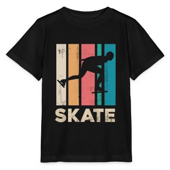 Eislaufen - Stanley/Stella Kinder T-Shirt MINI CREATOR  - Schwarz - Vorne - Mikhail (115cm)