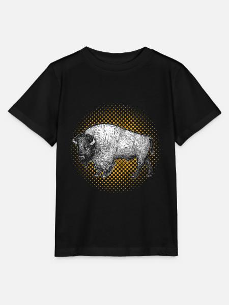 Büffel - Stanley/Stella Kinder T-Shirt MINI CREATOR - Schwarz
