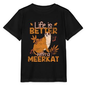 mangouste - T-shirt bio MINI CREATOR Stanley/Stella Enfant - noir - Devant - Mikhail (115cm)