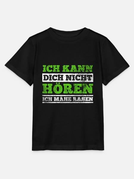 Rasenmäher Rasen Mähen - Stanley/Stella Kinder T-Shirt MINI CREATOR - Schwarz