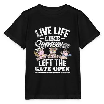 vache - T-shirt bio MINI CREATOR Stanley/Stella Enfant - noir - Devant - Mikhail (115cm)