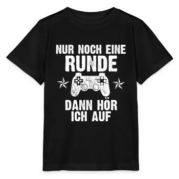 Nur noch eine Runde dann hör ich auf - Stanley/Stella Kinder T-Shirt MINI CREATOR  - Schwarz - Vorne - Mikhail (115cm)