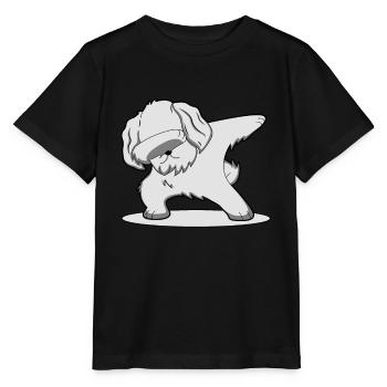Dab maltais danse chien animal de compagnie cadeau de danse - T-shirt bio MINI CREATOR Stanley/Stella Enfant - noir - Devant - Mikhail (115cm)