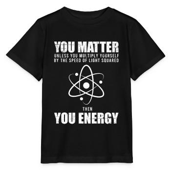 You Matter - You Energy - Stanley/Stella Kinder T-Shirt MINI CREATOR  - Schwarz - Vorne - Mikhail (115cm)