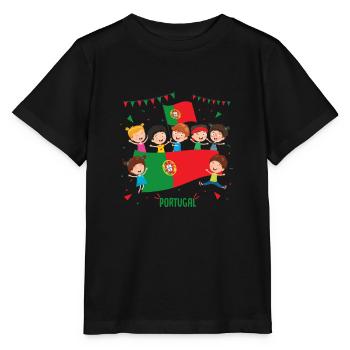 Portugal - Stanley/Stella MINI CREATOR Kids’ T-Shirt - black - Front - Mikhail (115cm)