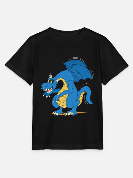 Drache - Stanley/Stella Kinder T-Shirt MINI CREATOR  - Schwarz
