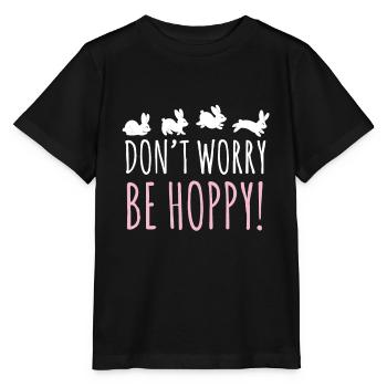 Ne vous inquiétez pas, lapin de Pâques - T-shirt bio MINI CREATOR Stanley/Stella Enfant - noir - Devant - Mikhail (115cm)